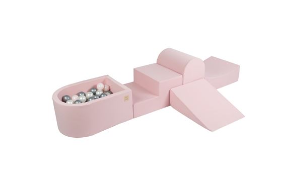 Bilde av Sagababy Soft Play sett, inkl ballbinge - Silver/Pearl/Pink Pearl