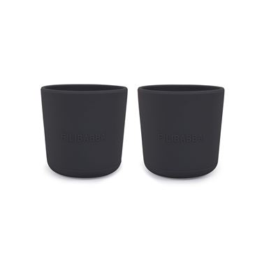 Bilde av Filibabba Barnekopper i Silikon 2pk - Stone Grey