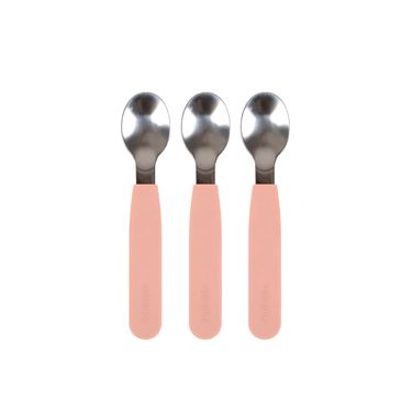 Bilde av Filibabba Barneskjeer i Silikon 3pk - Peach
