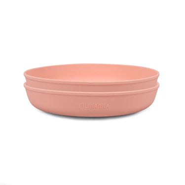 Bilde av Filibabba Barnetallerken i Silikon, 2pk - Peach