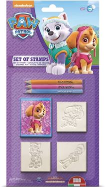 Bilde av Paw Patrol 3x Stempel og Fargesett