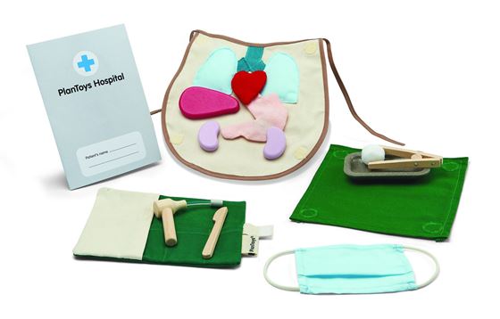 Bilde av UTGÅTT! PLANTOYS Kirurgsett - Doktorsett i Tre