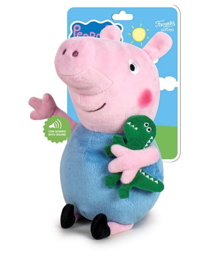 Bilde av UTGÅTT! Peppa Gris George Kosebamse med musikk, 31cm