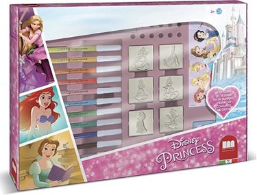 Bilde av Disney Princess Stempelsett med tusjer og ark i Gaveeske