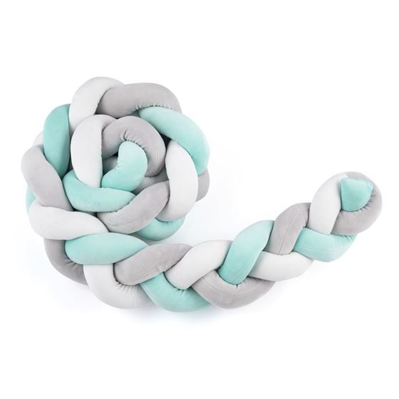 Bilde av Petite&Mars Sengekant, Flettet Mellow Teal