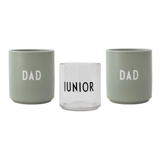 Bilde av Design Letters Family Dad & Dad Gavepakke kopper