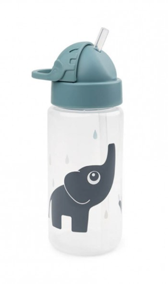 Bilde av Done by deer Straw bottle Elphee Blue