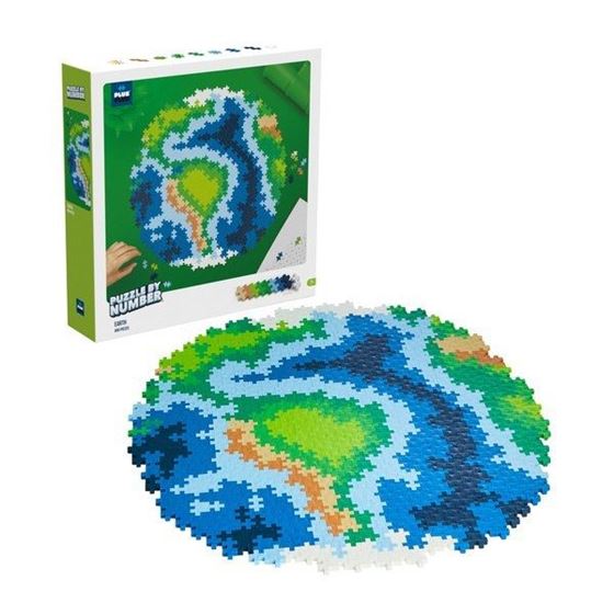 Bilde av UTGÅTT! Plus-Plus Puzzle By Number Earth 800 brikker