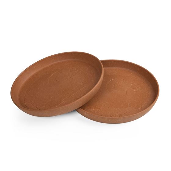 Bilde av UTGÅTT! Sebra Barnetallerken, MUMS, 2stk dark amber
