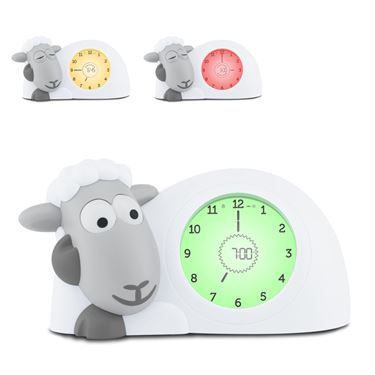 Bilde av ZAZU Søvntrener Barn - Sam med Nattlampe og Klokke, Hvit