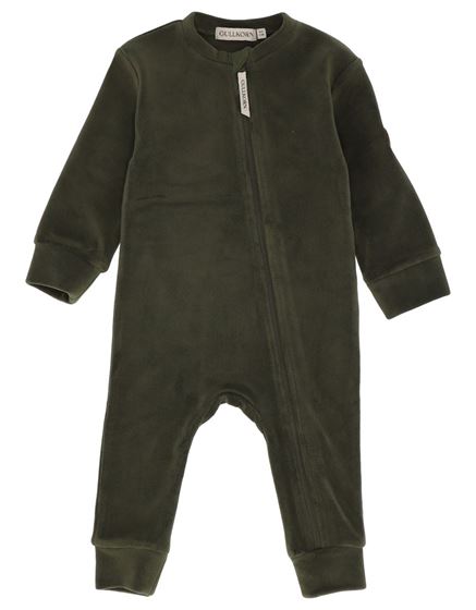 Bilde av UTGÅTT! Gullkorn Fleecedress Baby, Mørk Oliven