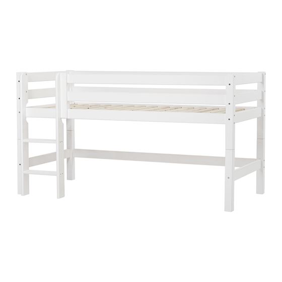 Bilde av UTGÅTT! Hoppekids Halvhøy Seng, ECO Luxury, 90x200cm med rett stige