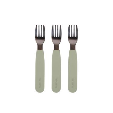 Bilde av Filibabba Barnegafler i silikon 3pk, Green