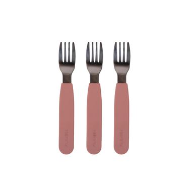 Bilde av Filibabba Barnegafler i silikon 3pk, Rose
