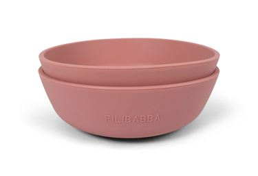 Bilde av Filibabba Barneskål i silikon 2pk -Rose