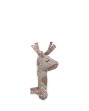 Bilde av Smallstuff Maracas, Giraffe, knitted sandy/ rose