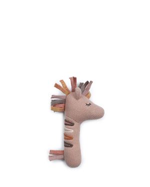 Bilde av Smallstuff Maracas, Zebra, knitted rose