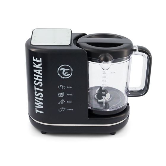 Bilde av UTGÅTT! Twistshake 6-i-1 Baby Food Processor, Sort