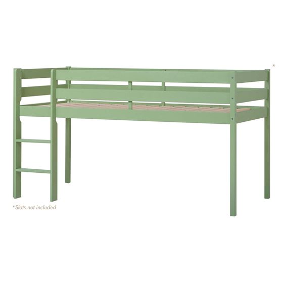 Bilde av Hoppekids Halvhøy Seng, Eco Comfort, 90x200cm, Pale Green