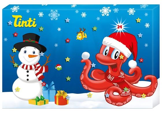 Bilde av UTGÅTT! Tinti Adventskalender, Julekalender med Badeleker til Barn