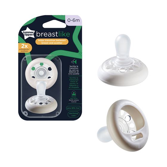 Bilde av Tommee Tippee Breast-Like Narresmokk, 0-6mnd.