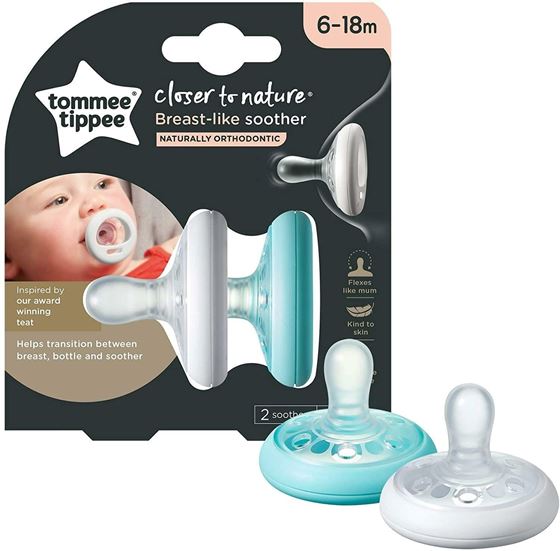 Bilde av Tommee Tippee Breast-Like Narresmokk, 6-18mnd. Grå