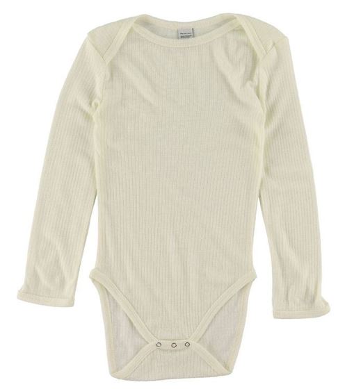 Bilde av Smallstuff Ullbody Baby - Off White