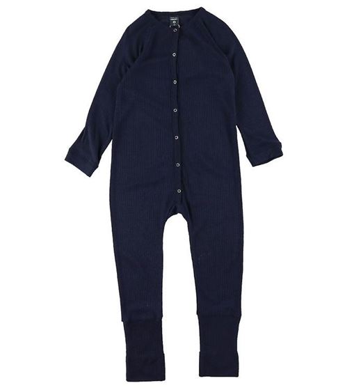 Bilde av Smallstuff Pysjamas Ull Barn - Navy