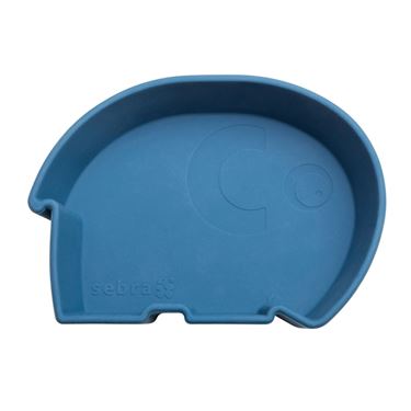 Bilde av Sebra Barneskål, Silikon, Nordic Blue