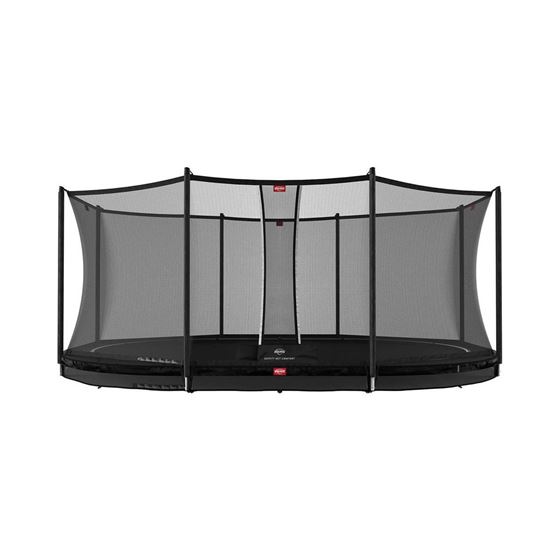 Bilde av BERG Grand Favorit Inground Trampoline inkl. sikkerhetsnett. Oval 520x345cm, Sort