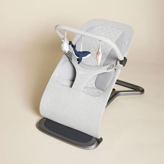 Bilde av Ergobaby Evolve Vippestol inkl. bøyle, 3-i-1, Light Grey