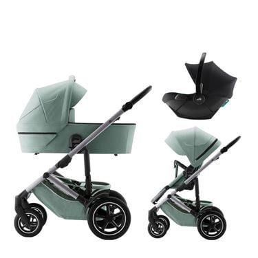 Bilde av Britax Smile 5Z Duovogn, inkl. Baby-Safe Core bilstol, Jade Green