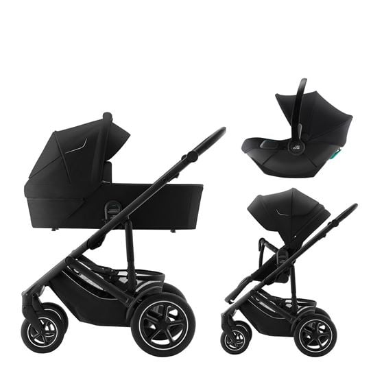 Bilde av Britax Smile 5Z Barnevogn med Bilstol Baby-Safe Core - Classic Space Black