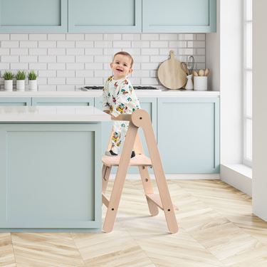 Bilde av Sagababy Sammenleggbar Kjøkkenhjelper - Montesorri læringstårn til barn