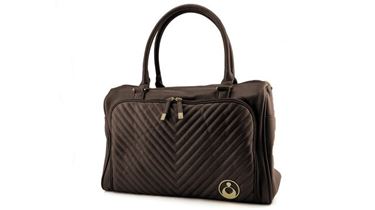 Bilde av Isoki Stelleveske - Double Zip Diagonal Quilted - Chocolate