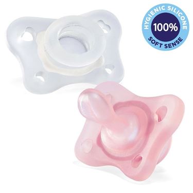 Bilde av CHICCO Smokk 2stk - Physio Mini Soft, 0-2mnd Rosa