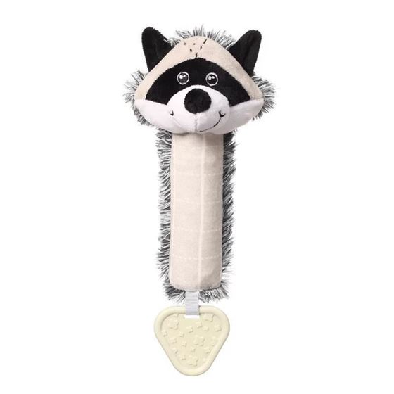 Bilde av UTGÅTT! BABYONO Babyragne: Squeaky toy med bitering - Raccoon