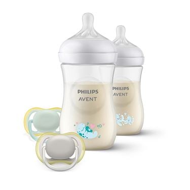 Bilde av Philips Avent Startsett, 2x260ml Tåteflaske + 2x Smokker