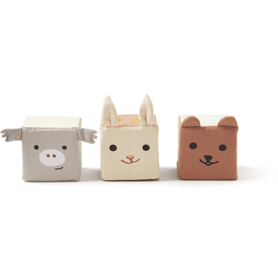 Bilde av Kids Concept Stoffkuber 3 stk, EDVIN