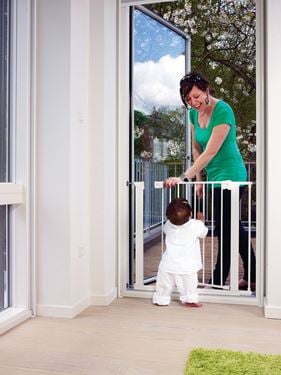 Bilde av Babydan Trappegrind, Premiere Pressure Gate, Hvit