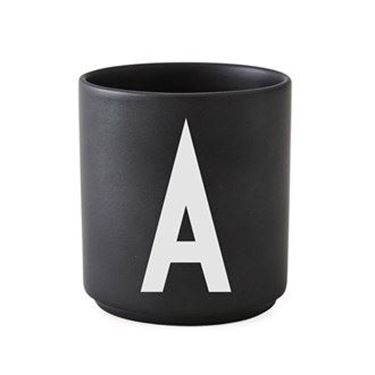 Bilde av Design Letters Porselenskopp, Sort, A