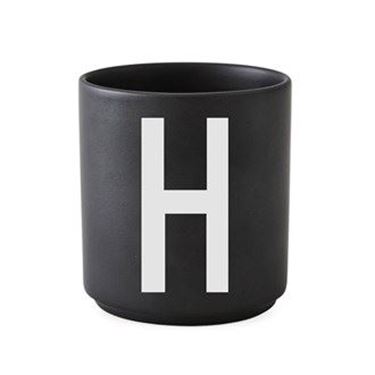 Bilde av Design Letters Porselenskopp, Sort, H