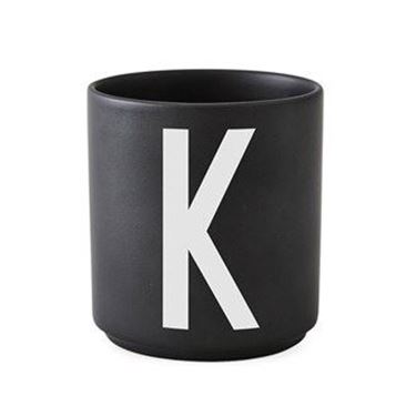Bilde av Design Letters Porselenskopp, Sort, K