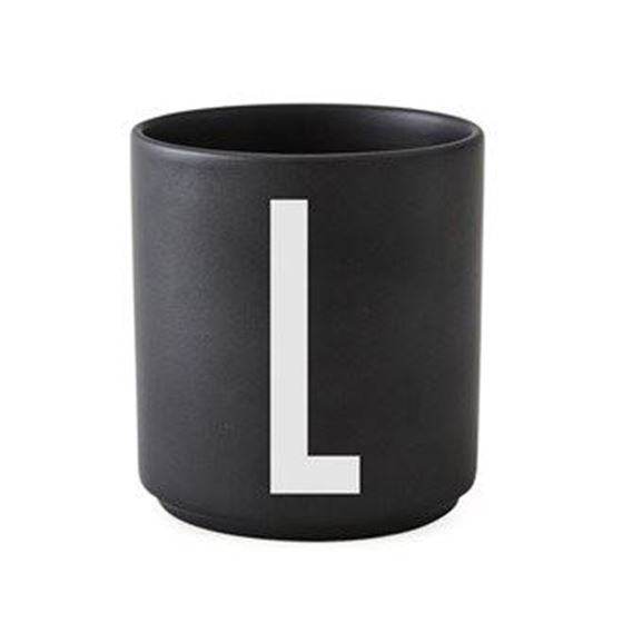 Bilde av Design Letters Porselenskopp, Sort, L