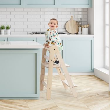 Bilde av Sagababy Foldbar Kjøkkenhjelper - Natur / Mint