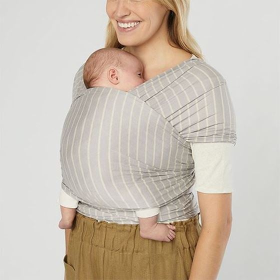 Bilde av Ergobaby Aura Bæresjal Knit, Grey Stripes