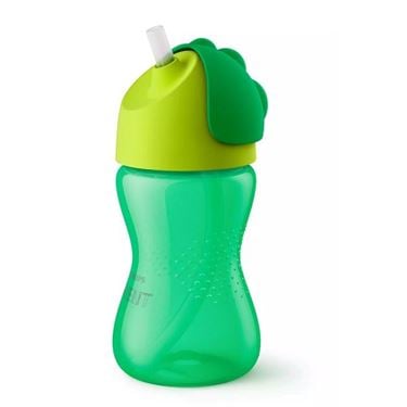 Bilde av Philips Avent Drikkeflaske med Sugerør Grønn - Lekkasjefri 300ml