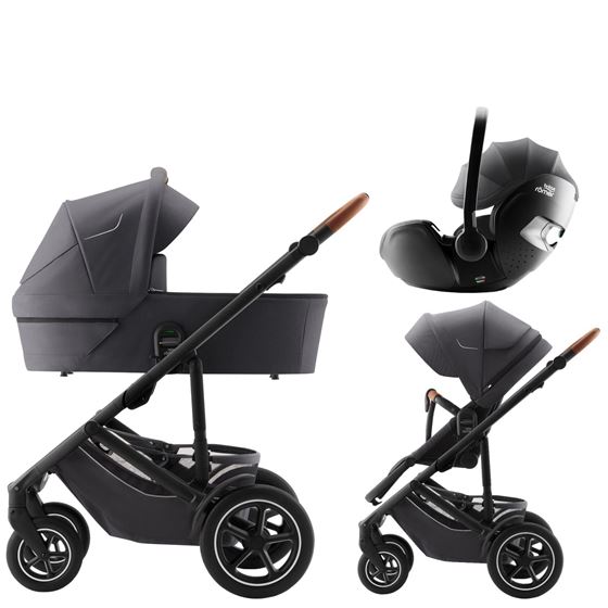 Bilde av Britax Smile 5Z Duovogn med Baby-Safe Pro Bilstol, Midnight Grey
