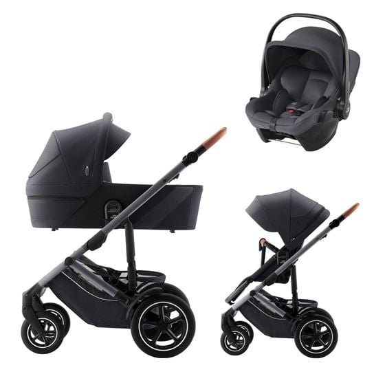 Bilde av UTGÅTT! Britax Smile 5Z Barnevogn med Bilstol Baby-Safe Core - Classic Fossil Grey