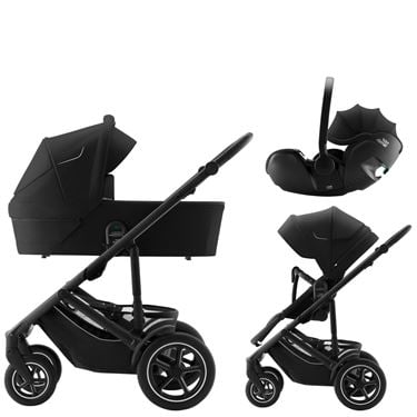 Bilde av Britax Smile 5Z Barnevogn med Bilstol Baby-Safe Pro - Classic Space Black
